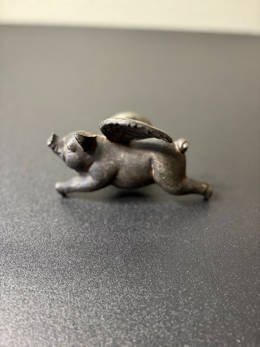 Cast Iron Flying Pig Towel Holder or Curtain Tie Back